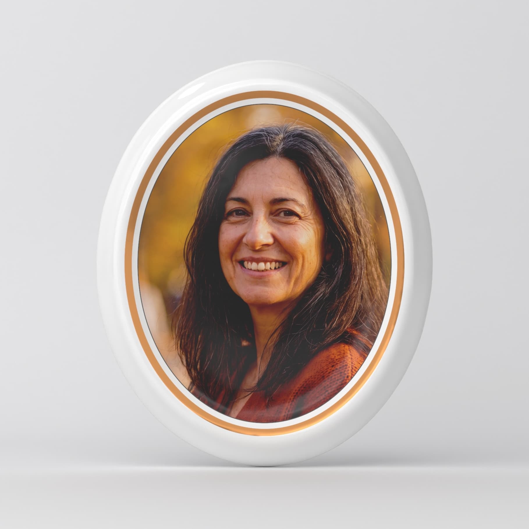 Porcelain photo for headstones - Oval Boemia