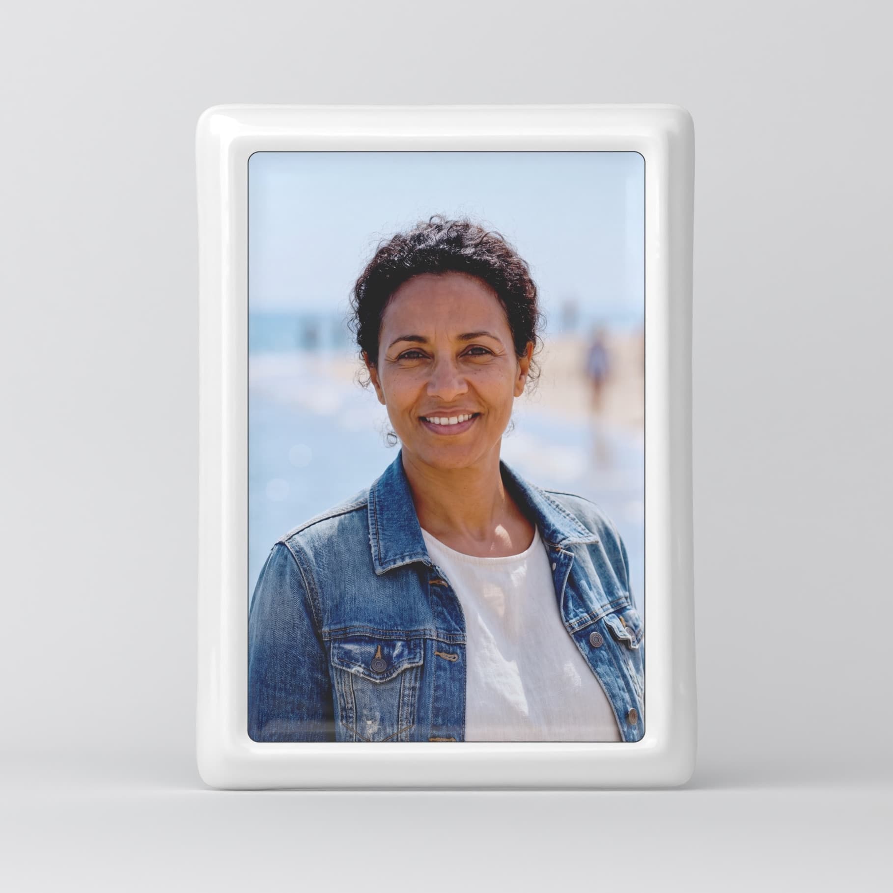 Porcelain photo for headstones - Framed Rectangle